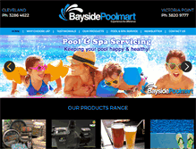 Tablet Screenshot of baysidepoolmart.com.au